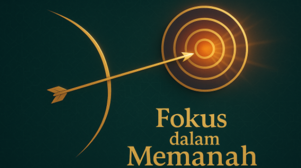 ilustrasi fokus dalam memanah